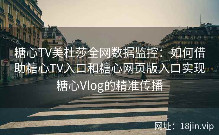 糖心TV美杜莎全网数据监控：如何借助糖心TV入口和糖心网页版入口实现糖心Vlog的精准传播
