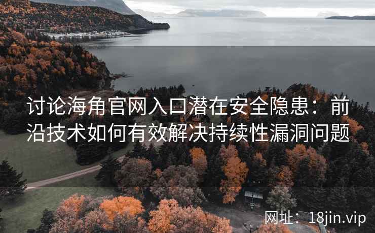 讨论海角官网入口潜在安全隐患：前沿技术如何有效解决持续性漏洞问题